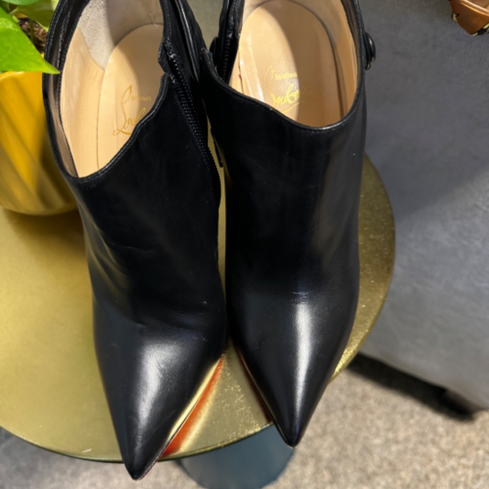 Authentic Black Christian Louboutin booties. Size 38.5 - Picture 4 of 4